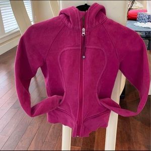 Lululemon Women's Scuba Hoodie Full Zip D1 Yoga Jacket, Magenta,  Size 2